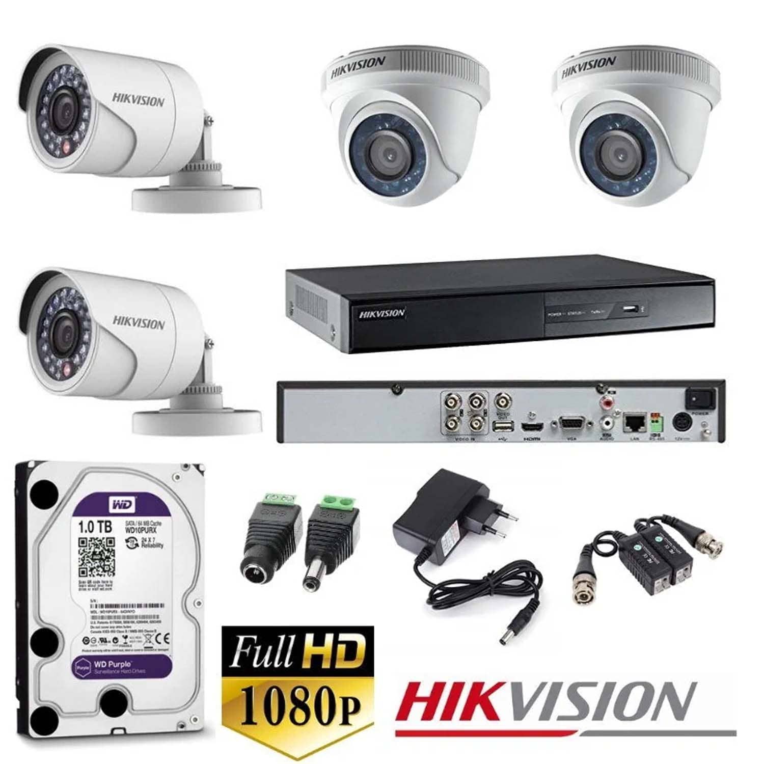 kit-4-camaras-hikvision-xvr-4ch-1tera
